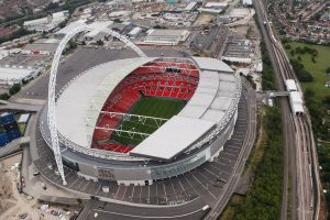 Wembley Stadium from the air