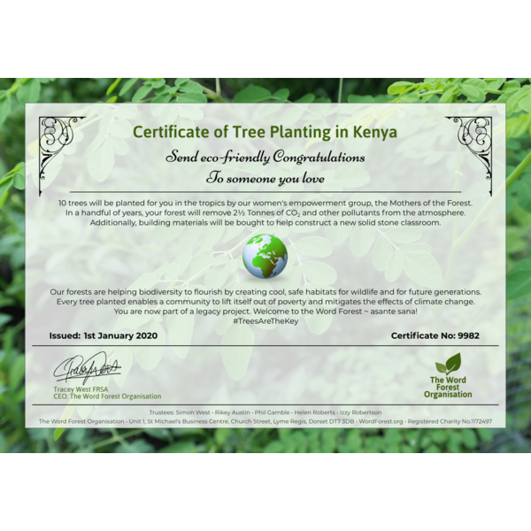 Congratulations certificate