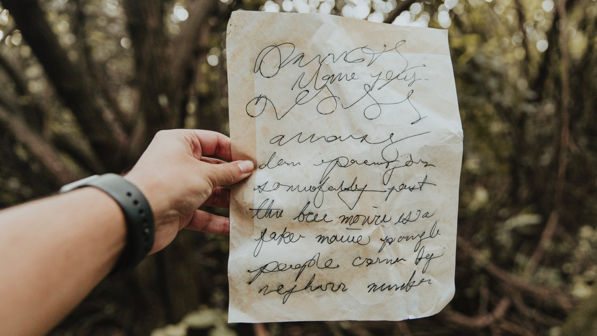 Photo of creative writing in the trees by Amaury Gutierrez on Unsplash