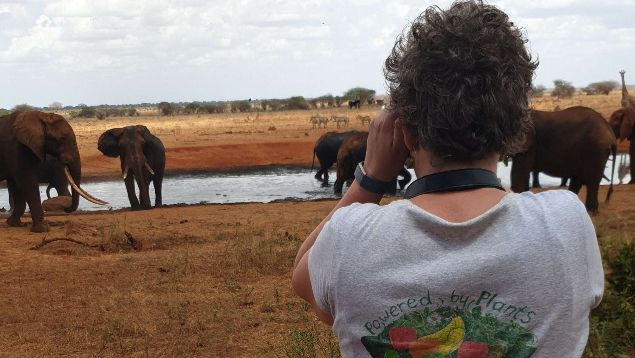 Tracey at the watering hole