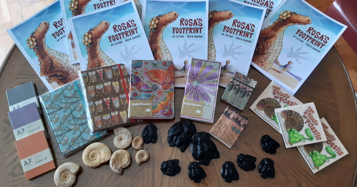 Rosa's Footprint merchandise. Image by Jo Earlam