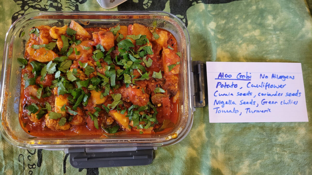 A dish of aloo gobi