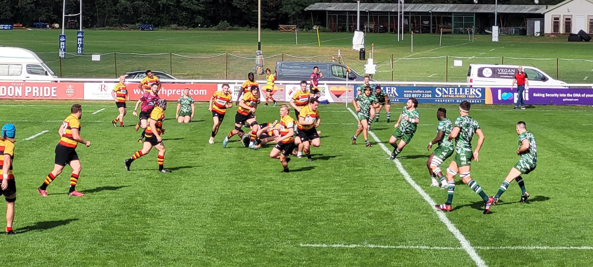 Richmond rugby team playing against the Green Gazelles